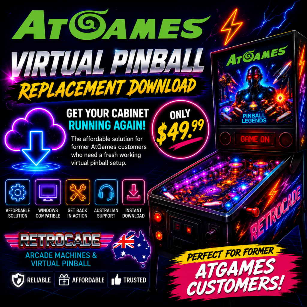 Atgames Legends Virtual Pinball Replacement Download | RETROCADE