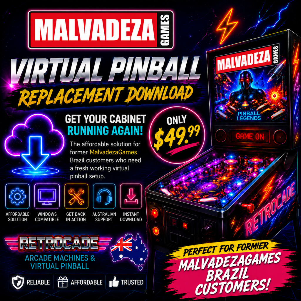 malvadezagames Brazil Virtual Pinball Replacement Download | RETROCADE