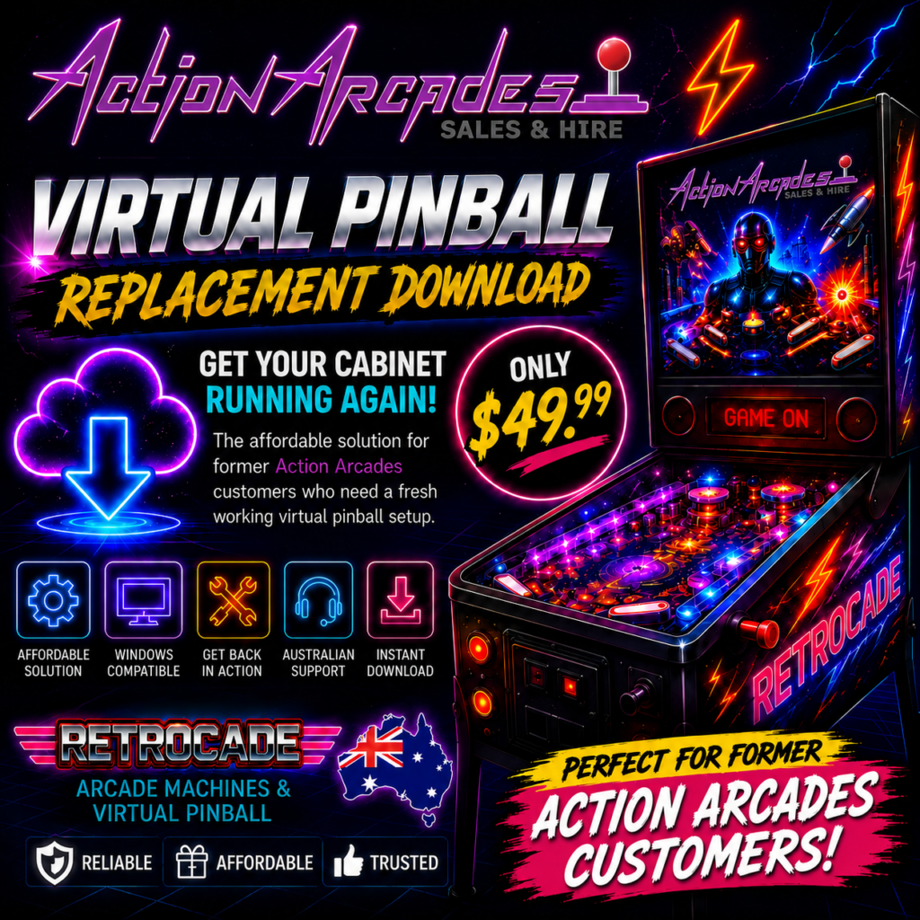 actionarcades Virtual Pinball Replacement Download | RETROCADE