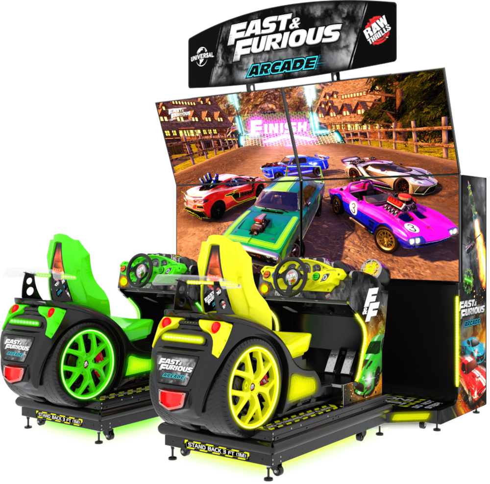 Fast & Furious Arcade by Raw Thrills, dual model