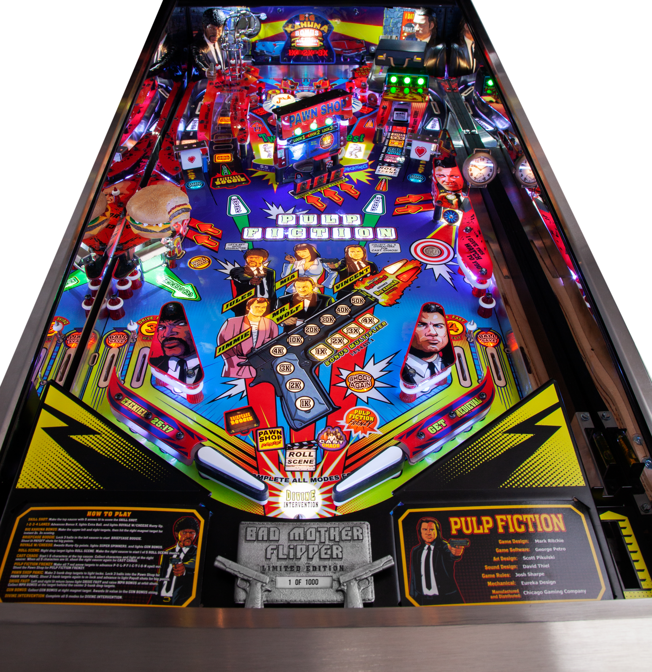Pulp Fiction Pinball Reveals Its Playfield and Features