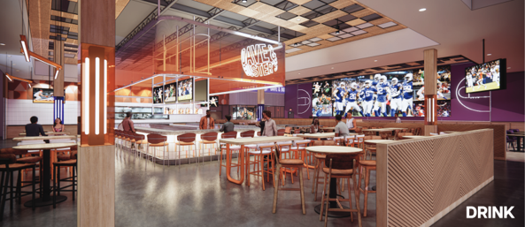 Dave & Busters store of the future dining area