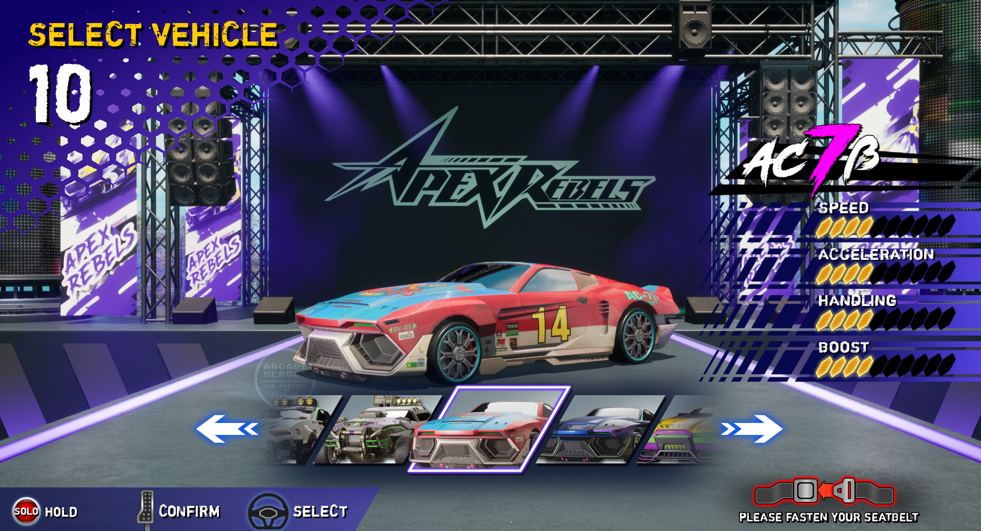 Meet the Five Cars of Sega’s Apex Rebels