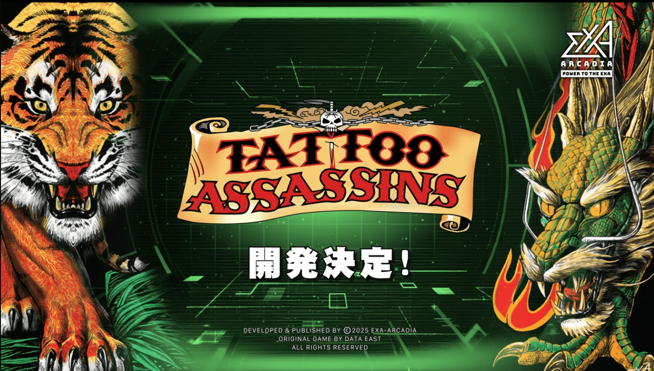 exA-Arcadia Revives Data East’s Tattoo Assassins