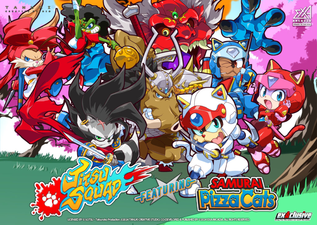 Jitsu Squad Featuring Samurai Pizza Cats Comes to exA-Arcadia