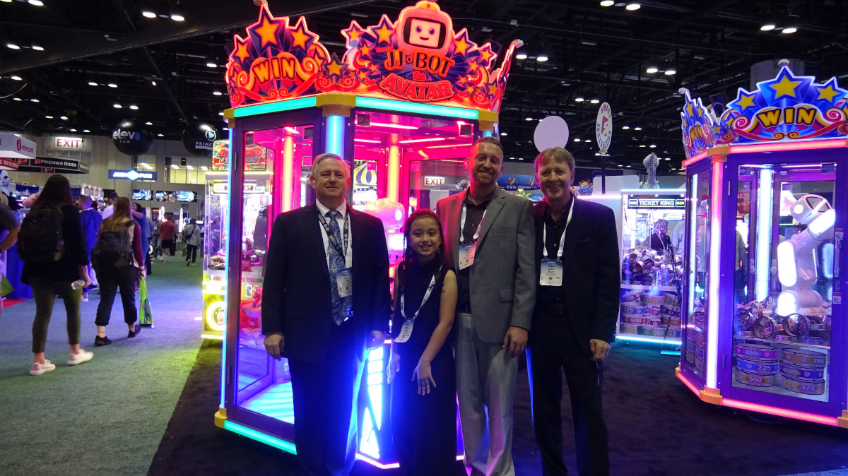 JJ Bot and the Smart Industries team posing for a photo