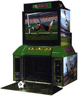 Kick-It soccer arcade game by GlobalVR