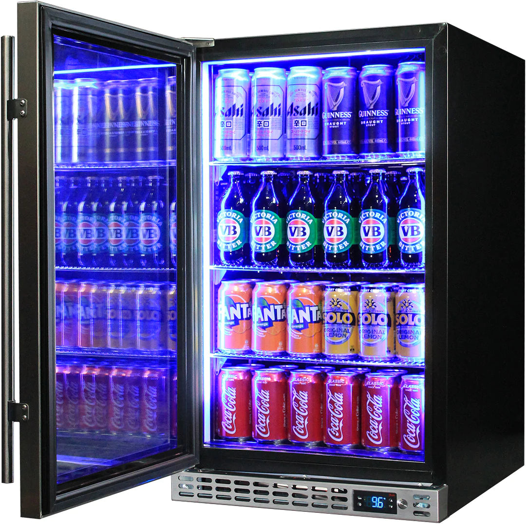Schmick Stainless Front Venting Glass Door 132L Bar Fridge