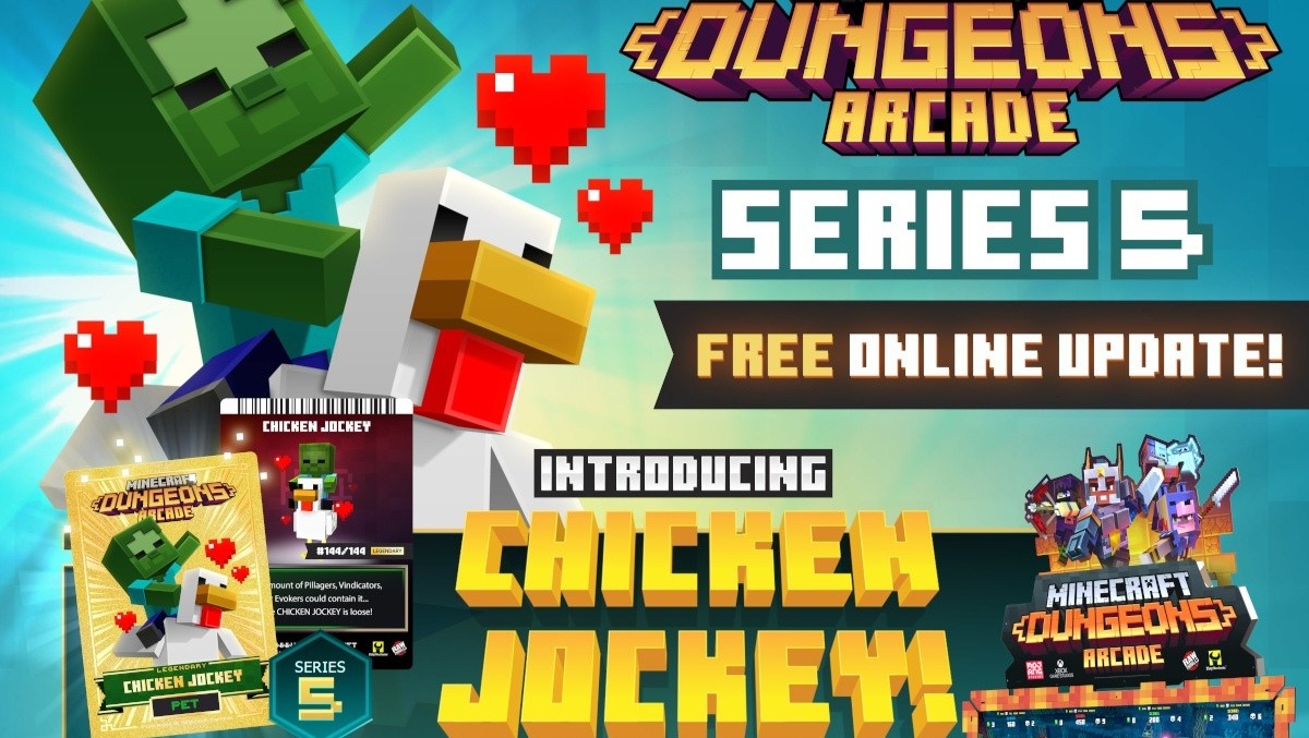 Raw Thrills Adds New Cards to Minecraft Dungeons Arcade and Marvel: Contest of Champions