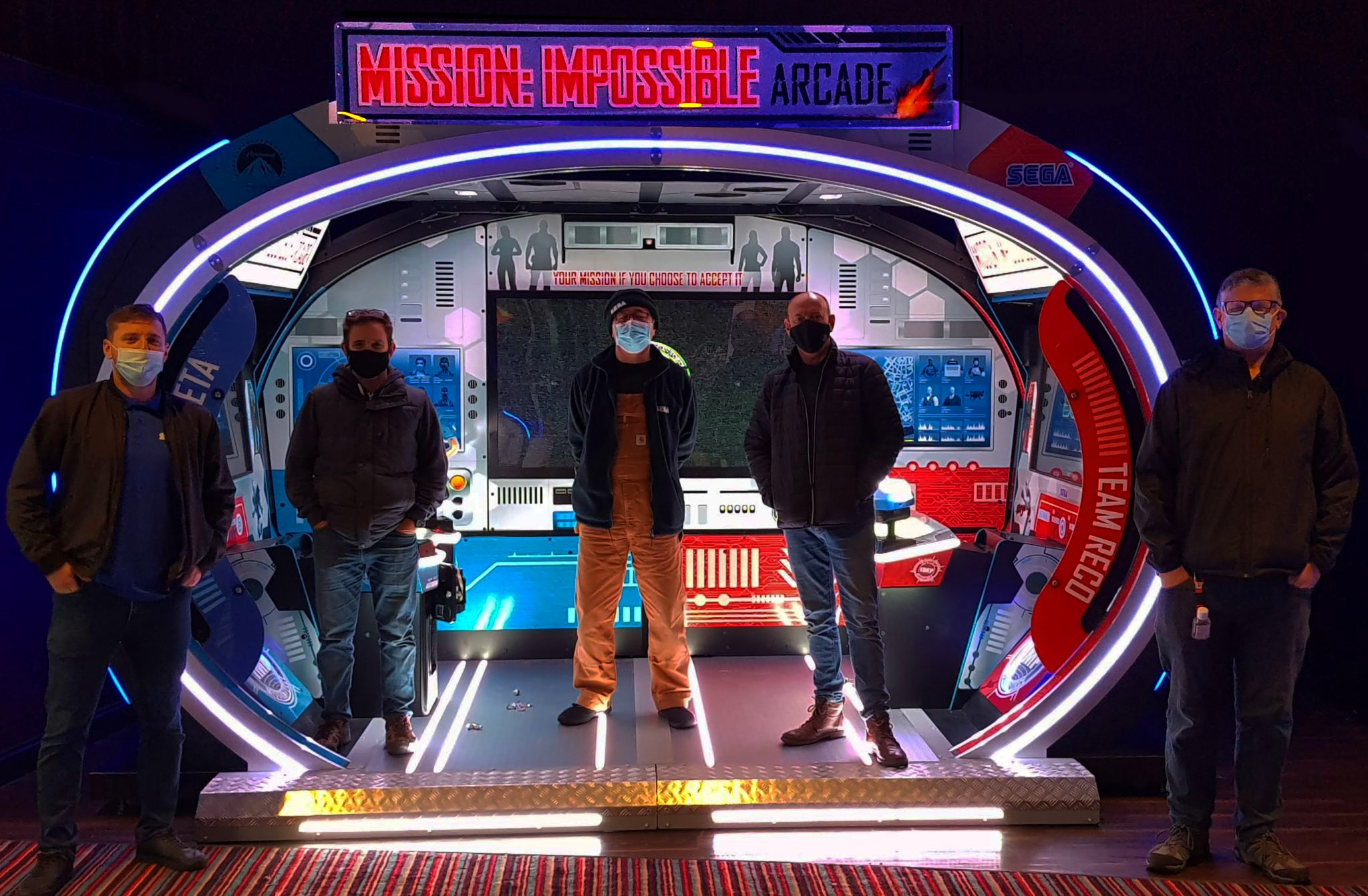Part of the Mission: Impossible Arcade development team