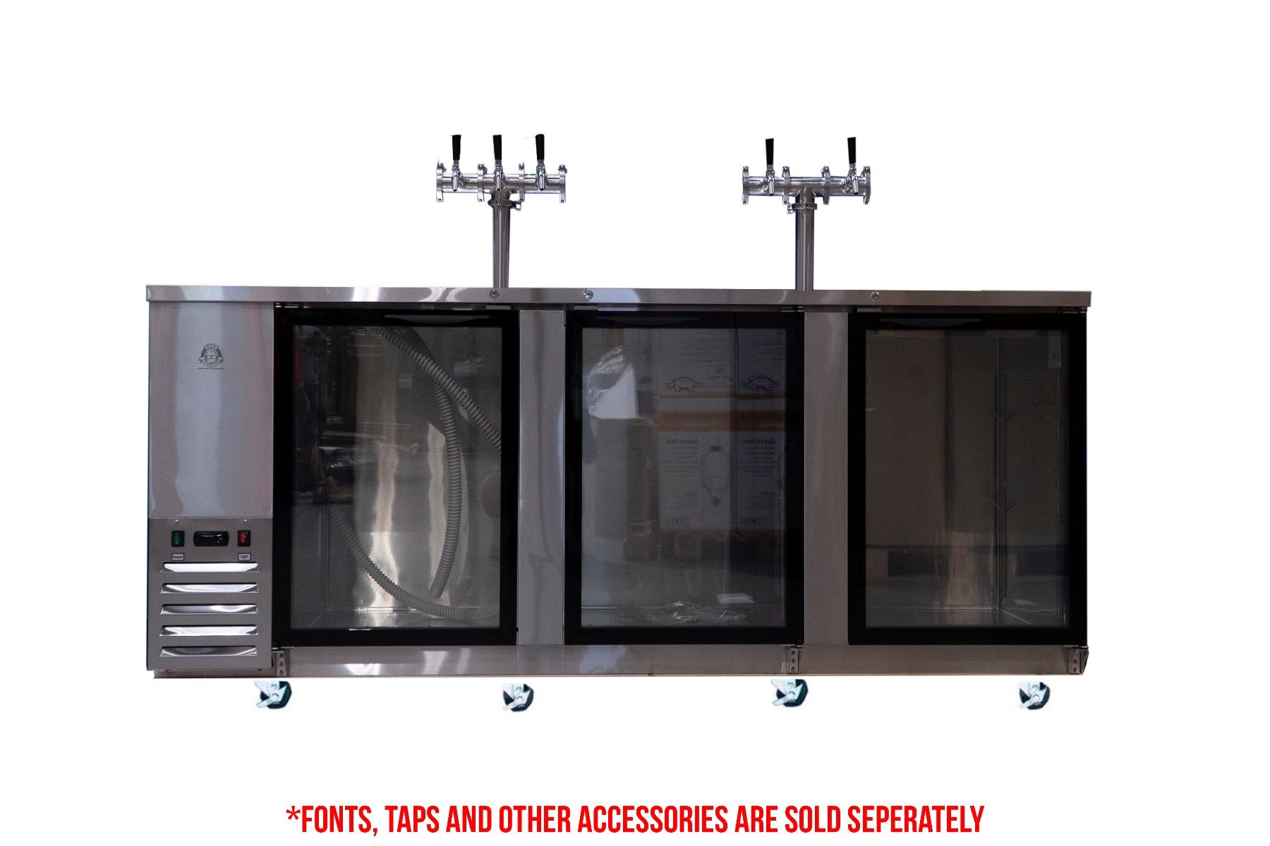 KegMaster Super Deluxe Three Door Kegerator