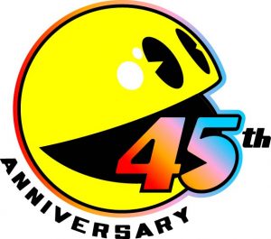 Pac-Man's 45th Anniversary Logo