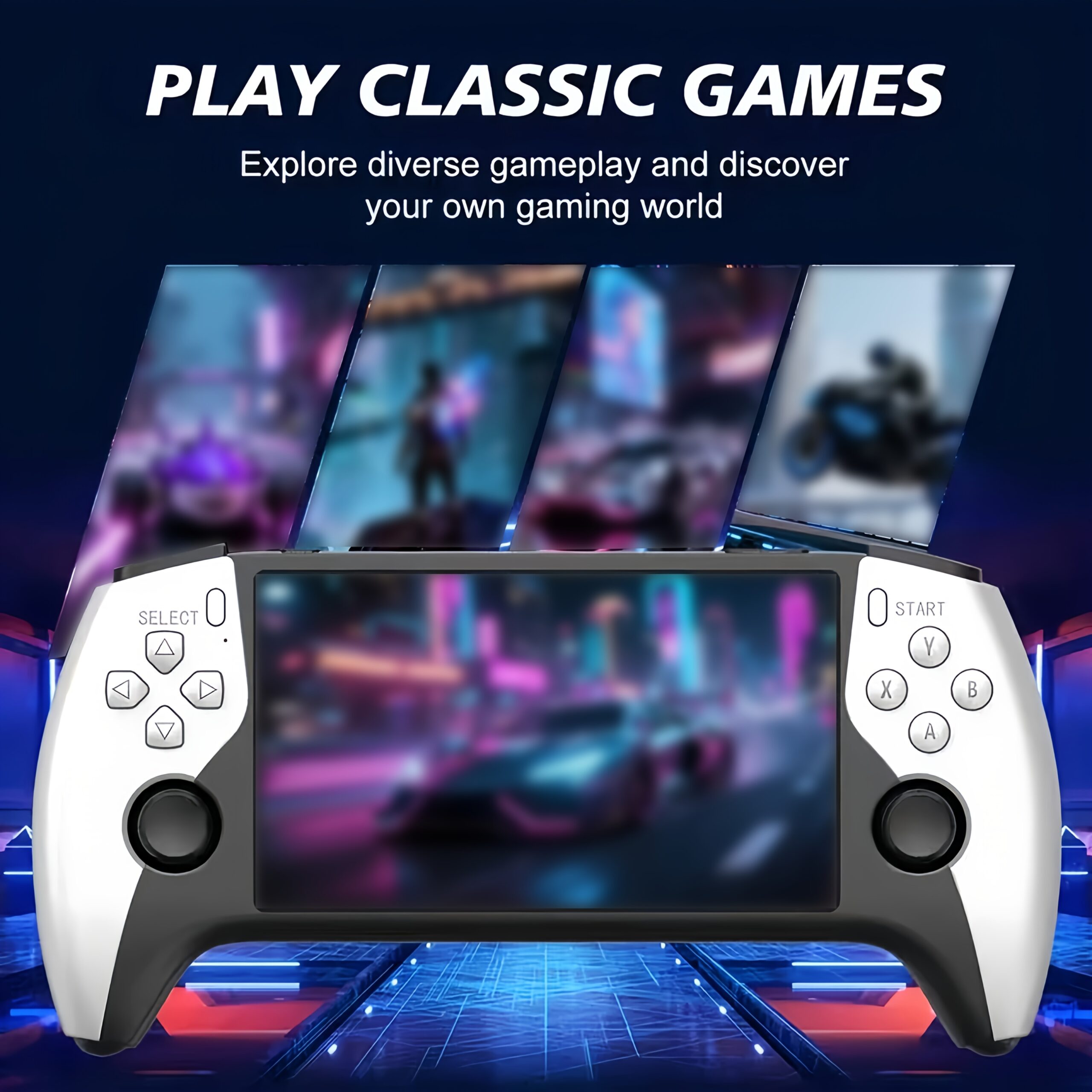 SF3000 Vintage Handheld Game Console – 3.5-Inch IPS Screen, Linux System and 64GB Storage - Image 2