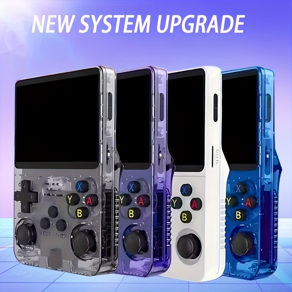 R36 Pro Vintage Handheld Game Console – 3.5-Inch IPS Screen, 128GB Storage