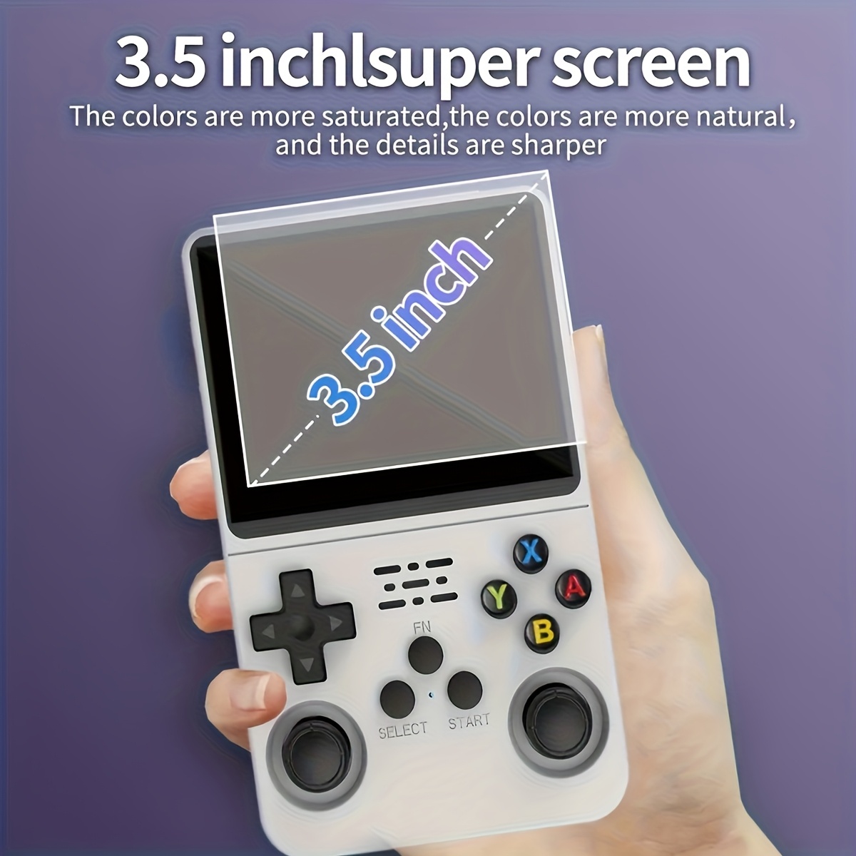 R36 Pro Vintage Handheld Game Console – 3.5-Inch IPS Screen, 128GB Storage - Image 3