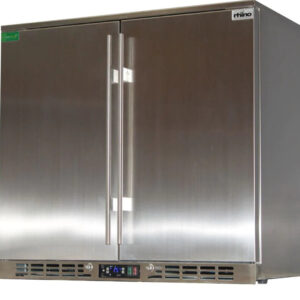 Rhino Stainless Steel 2 Door 208L Bar Fridge