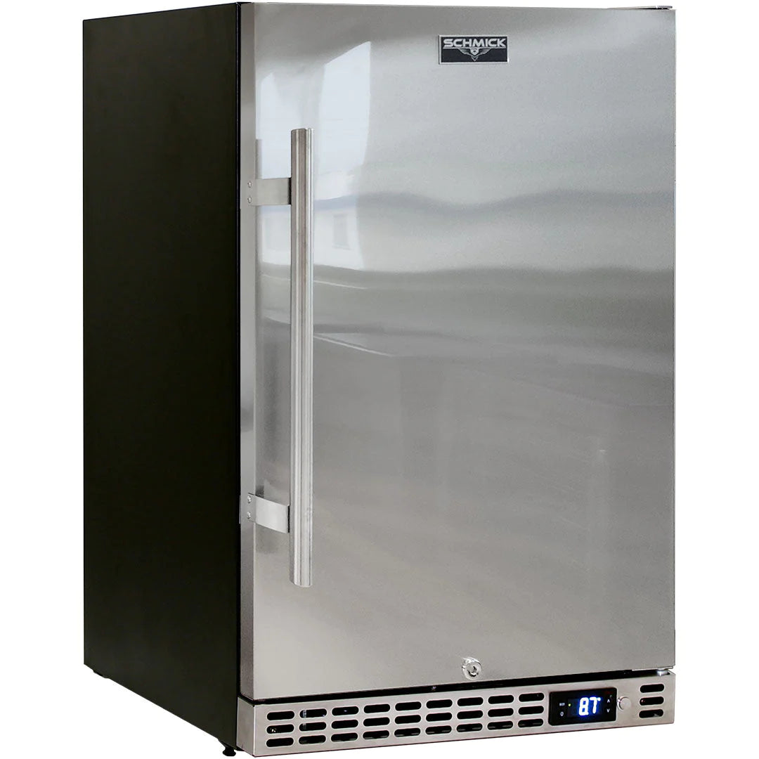 Schmick Quiet Front Venting Stainless Door 132L Bar Fridge