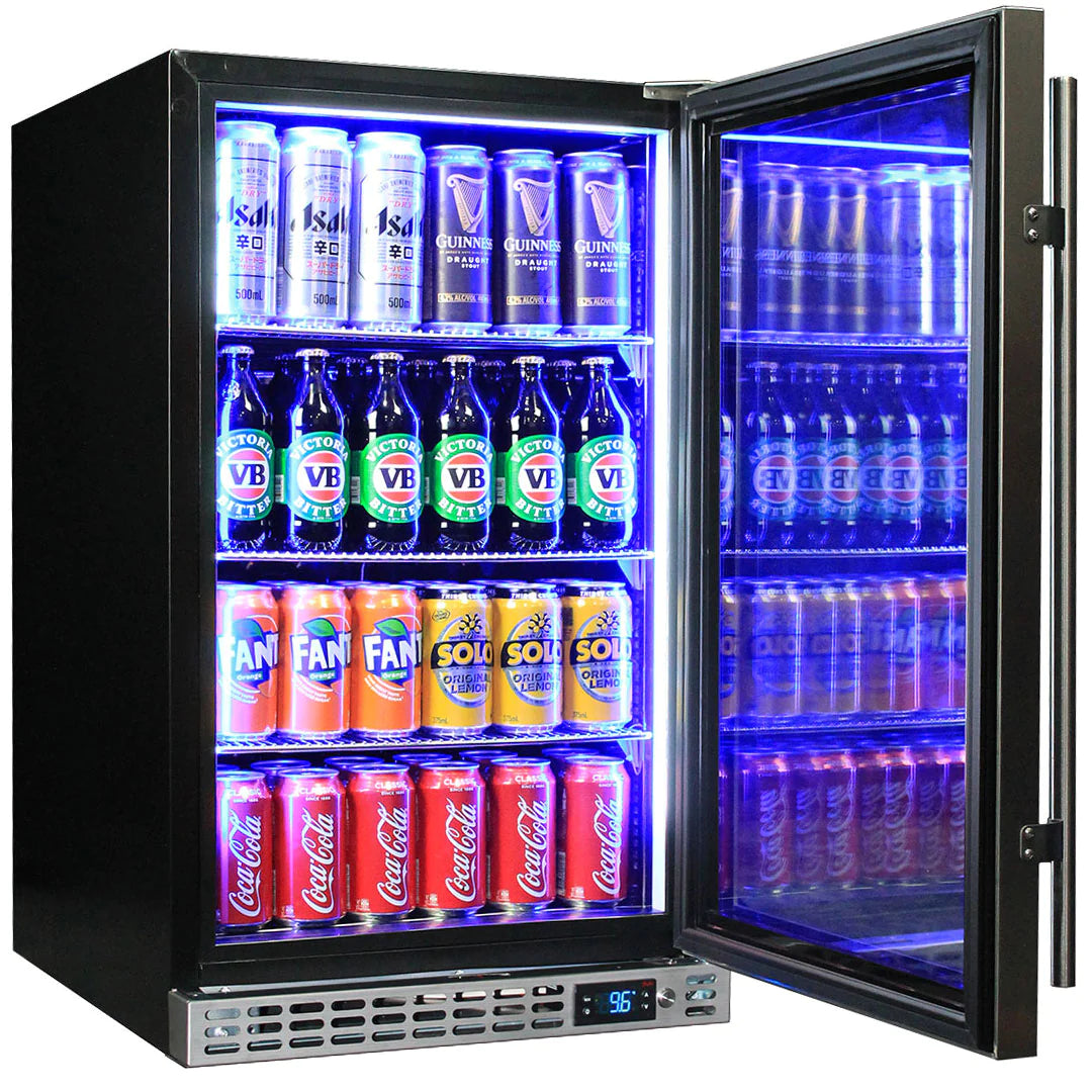 Schmick Quiet Front Venting Stainless Door 132L Bar Fridge