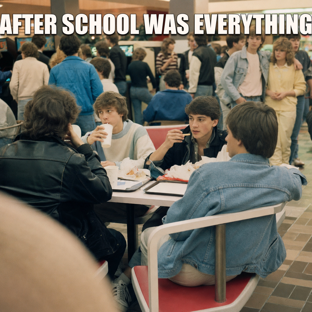 When After School Felt Like an 80s Arcade Food Court Frenzy