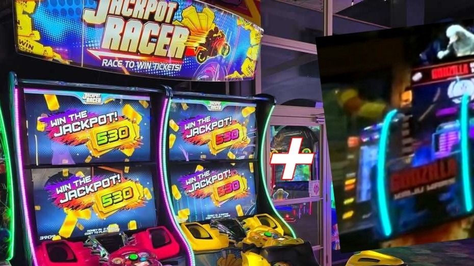 Raw Thrills Tests Non-VR Godzilla and Jackpot Racer