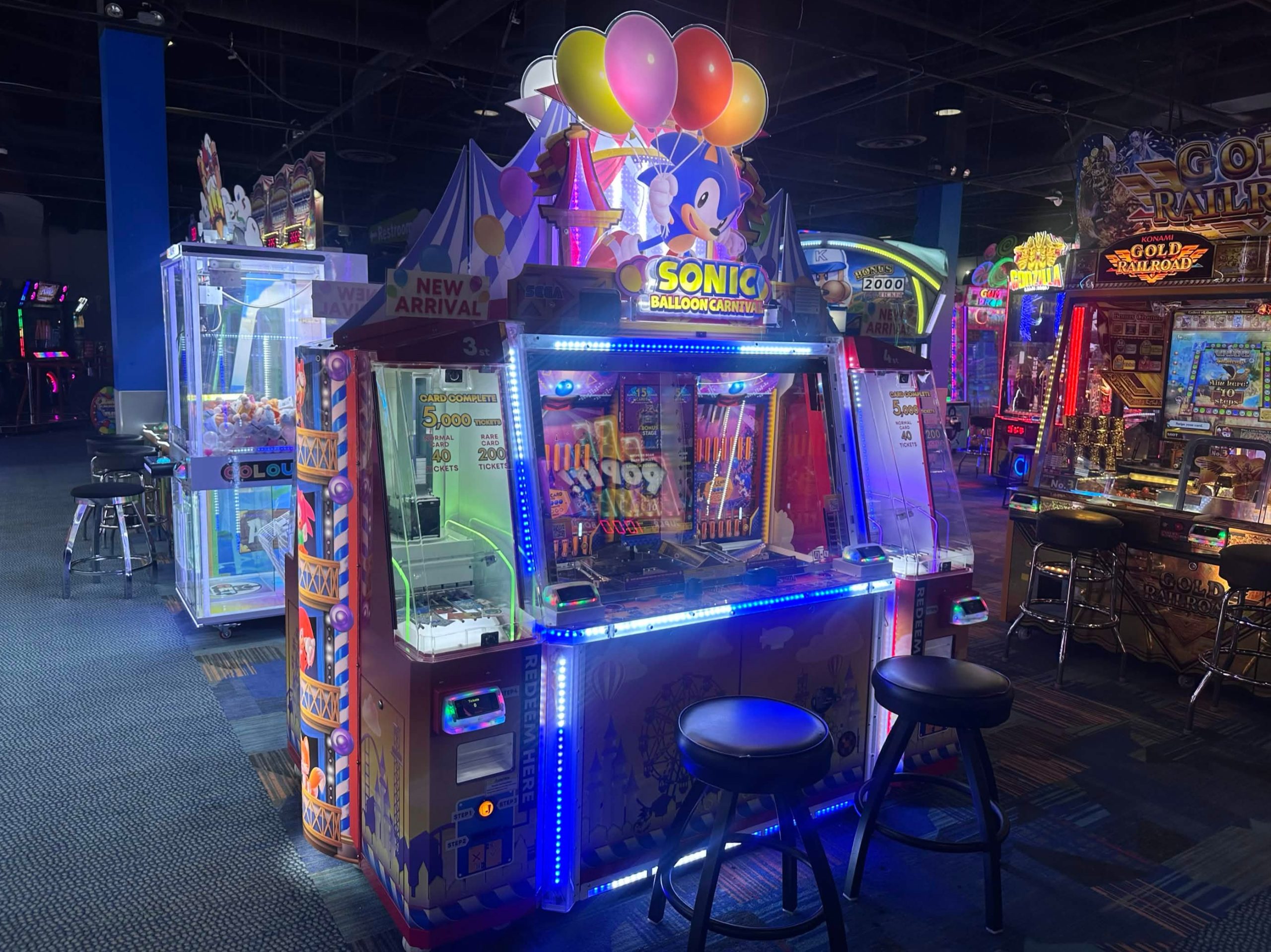 Sega Tests Sonic Balloon Carnival Coin Pusher at Round1USA