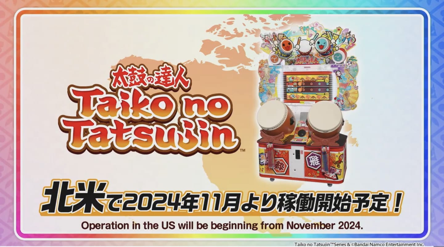 Taiko no Tatsujin Confirmed for US Arcades in November 2024