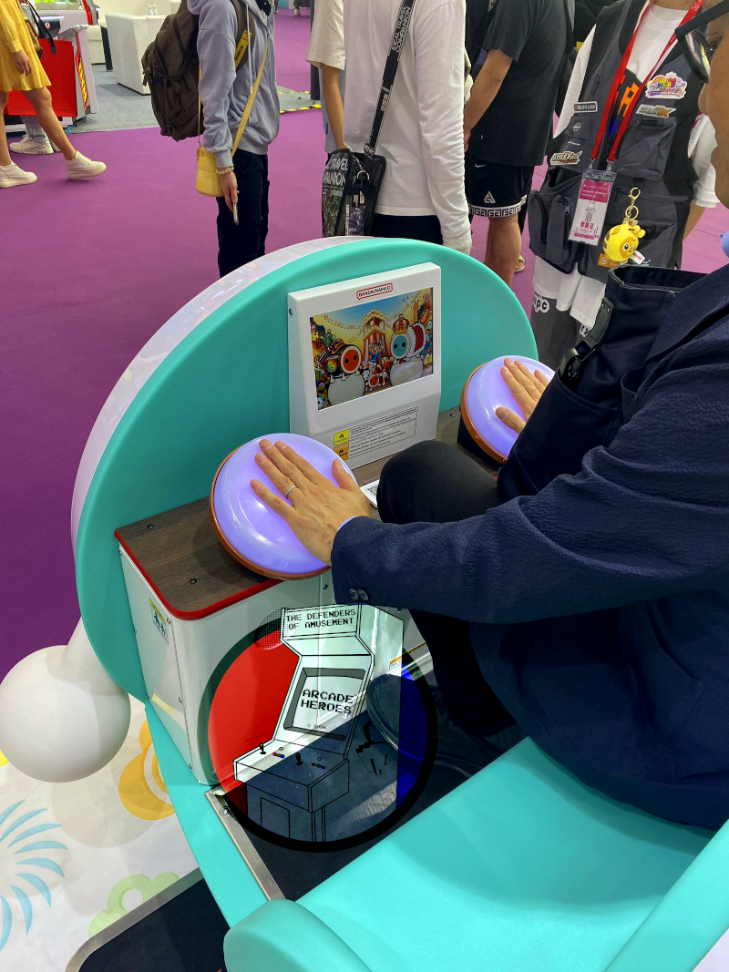 Taiko no Tatsujin kiddie ride by Bandai Namco