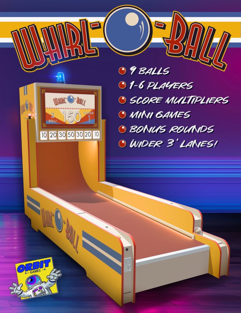 Orbit Games Introduces Whirl-O-Ball at Pinball Expo 2025