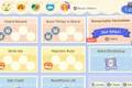 A menu screen of many of the Nook Mileage tasks, most with stamps filled in