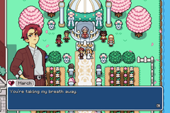 A wedding taking place in Fields of Mistria.