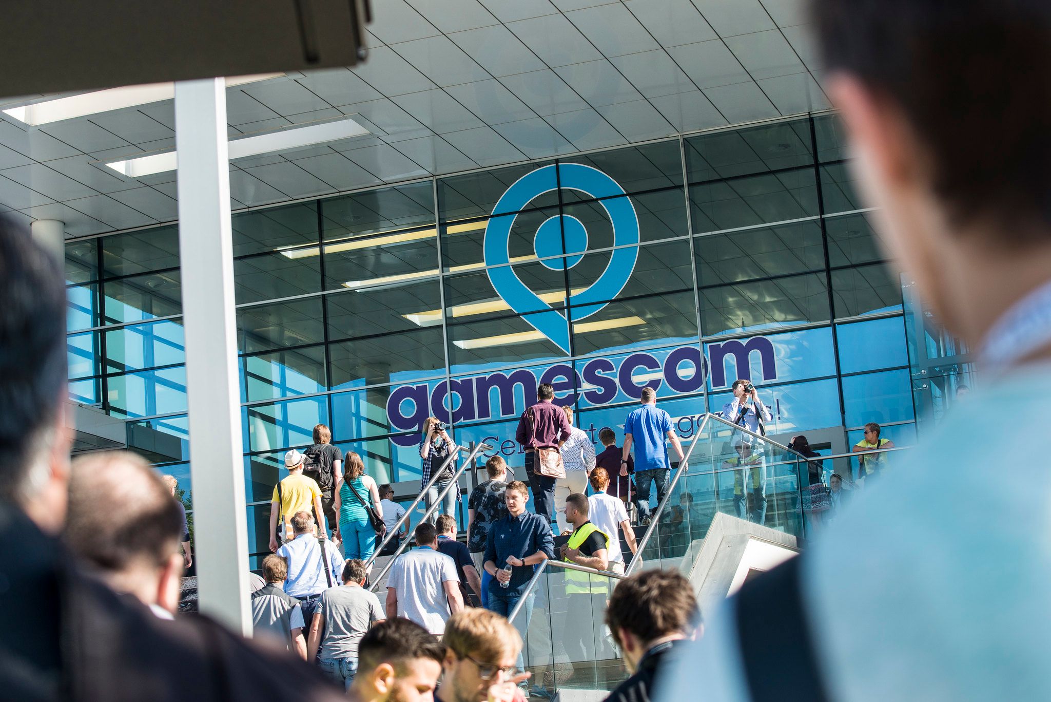 A photo of the Kolnmesse convention center from Gamescom 2016
