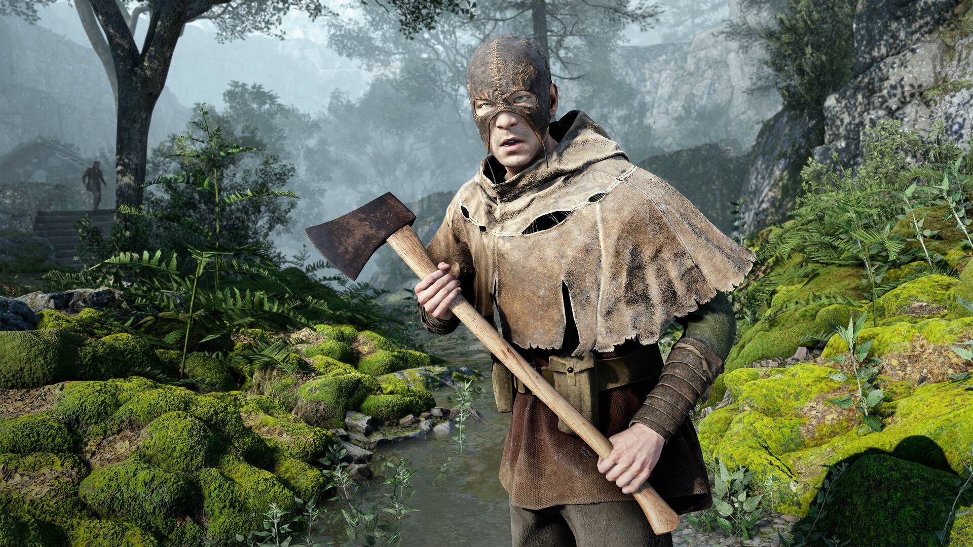 A druid with an axe in Atomfall.