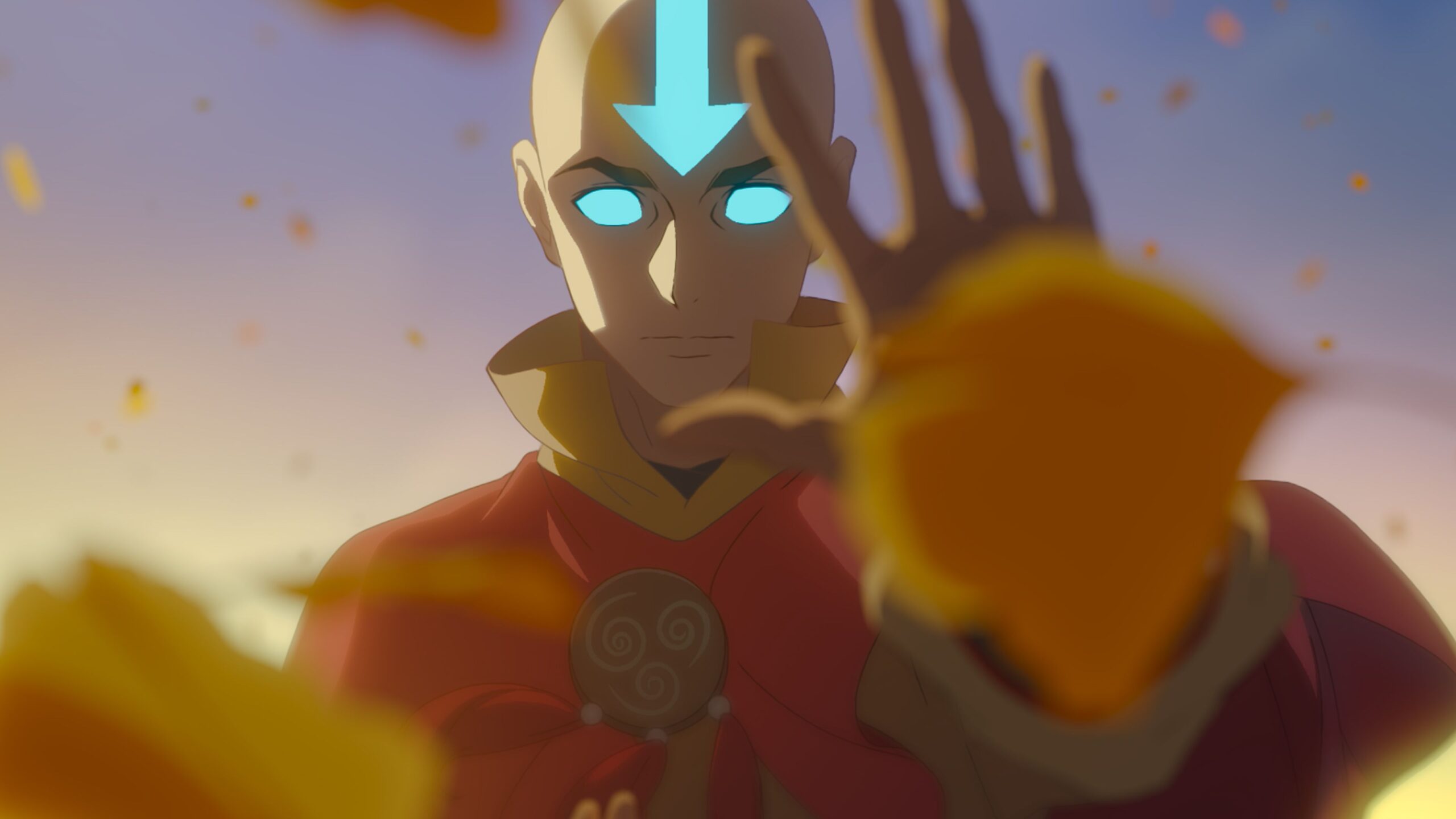 Avatar Aang: The Last Airbender movie - Aang enters the Avatar state