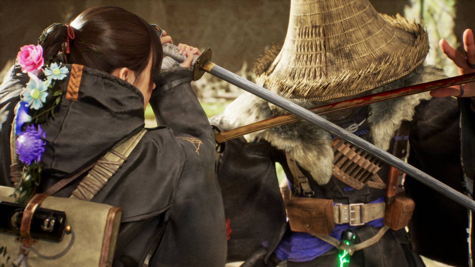 Emma fights an enemy in Beast of Reincarnation.