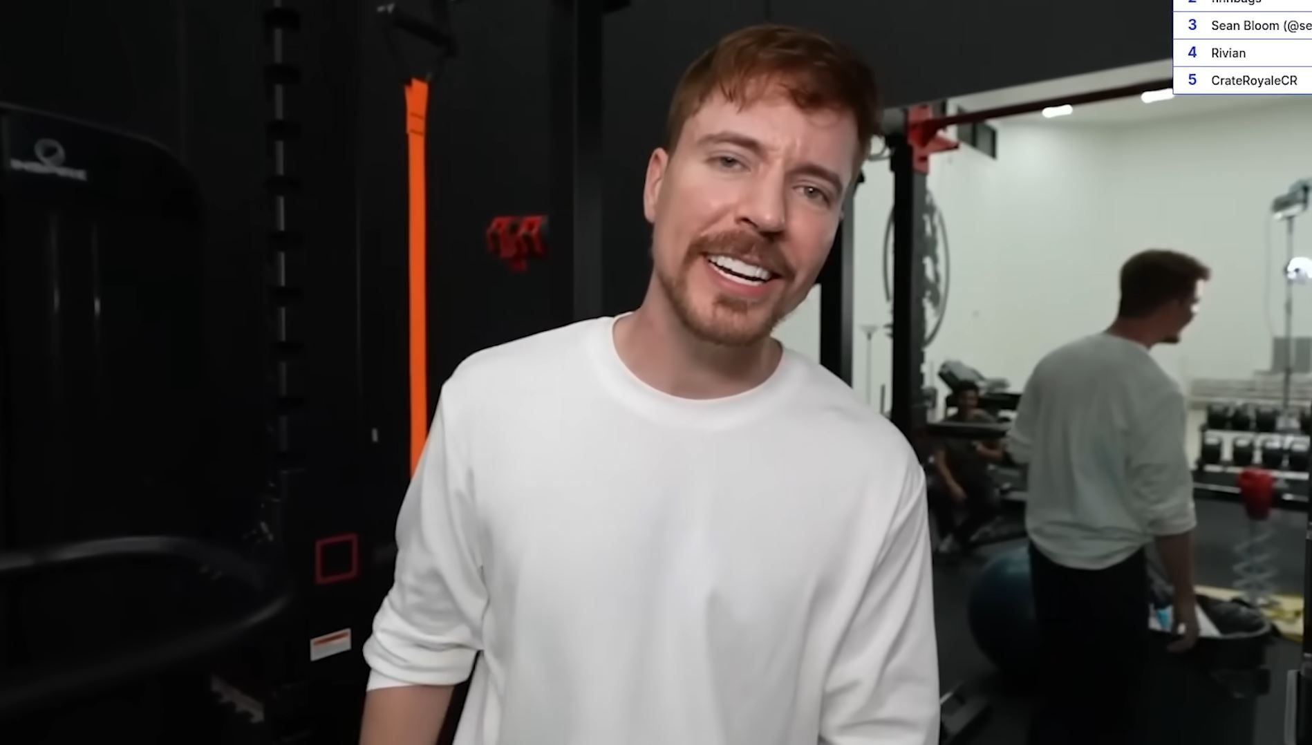Jimmy 'Mr. Beast' Donaldson, as he appears during a livestream marathon for charity