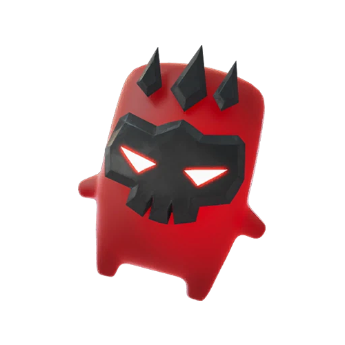 A Boss Sprite, a red creature with a black skull mask and three horns, from Fortnite.