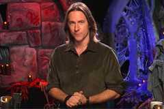 critical role matthew mercer surrounded by gothic and creepy figures