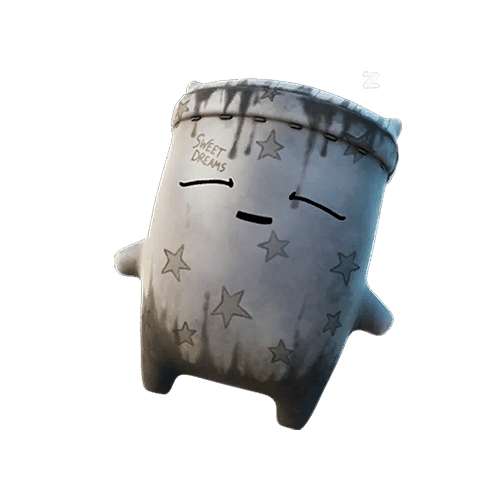 A Dream Sprite, a creature that looks like a pillow, from Fortnite.