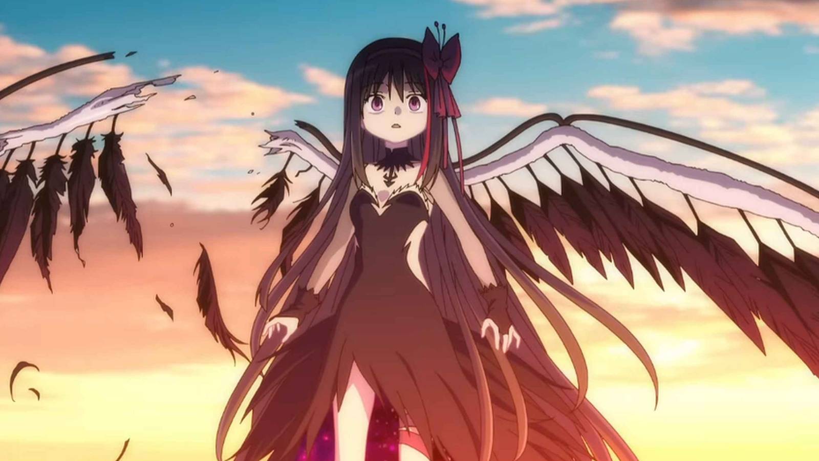 Homura getting a wing severed in trailer for Puella Magi Madoka Magica the Movie -Walpurgisnacht: Rising-