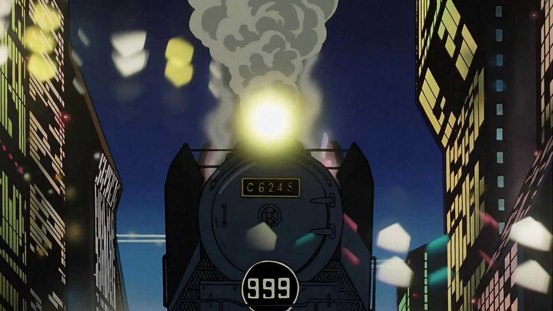 Galaxy Express 999 train enters city