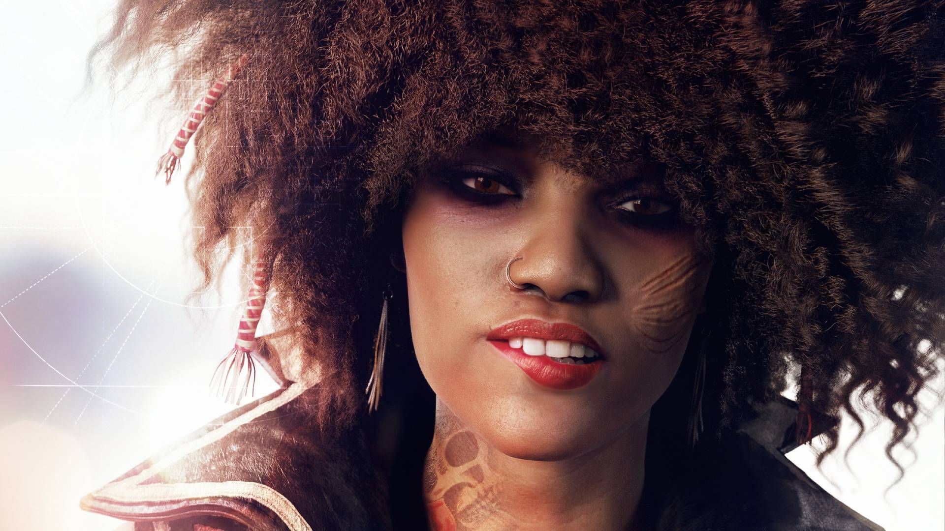 A close up of Shani from Beyond Good & Evil 2.