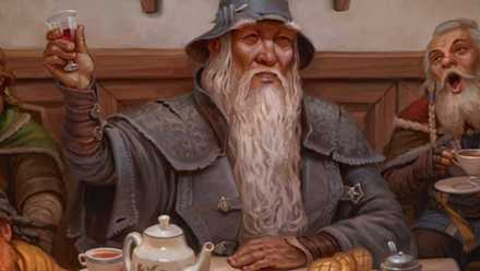 Gandalft Life of the Party card from Magic The Gather The Hobbit