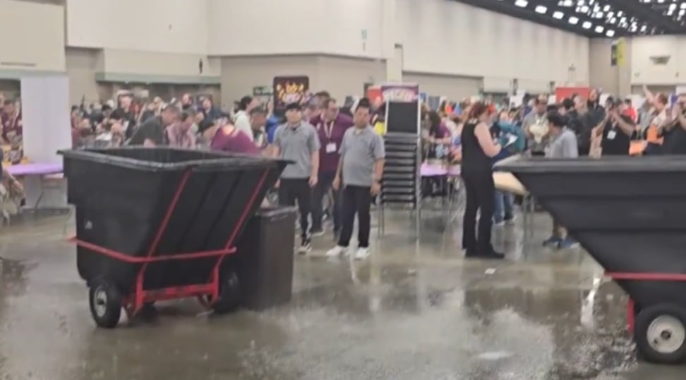 Gen Con Attendees Shelter as Storm Floods Convention Centre