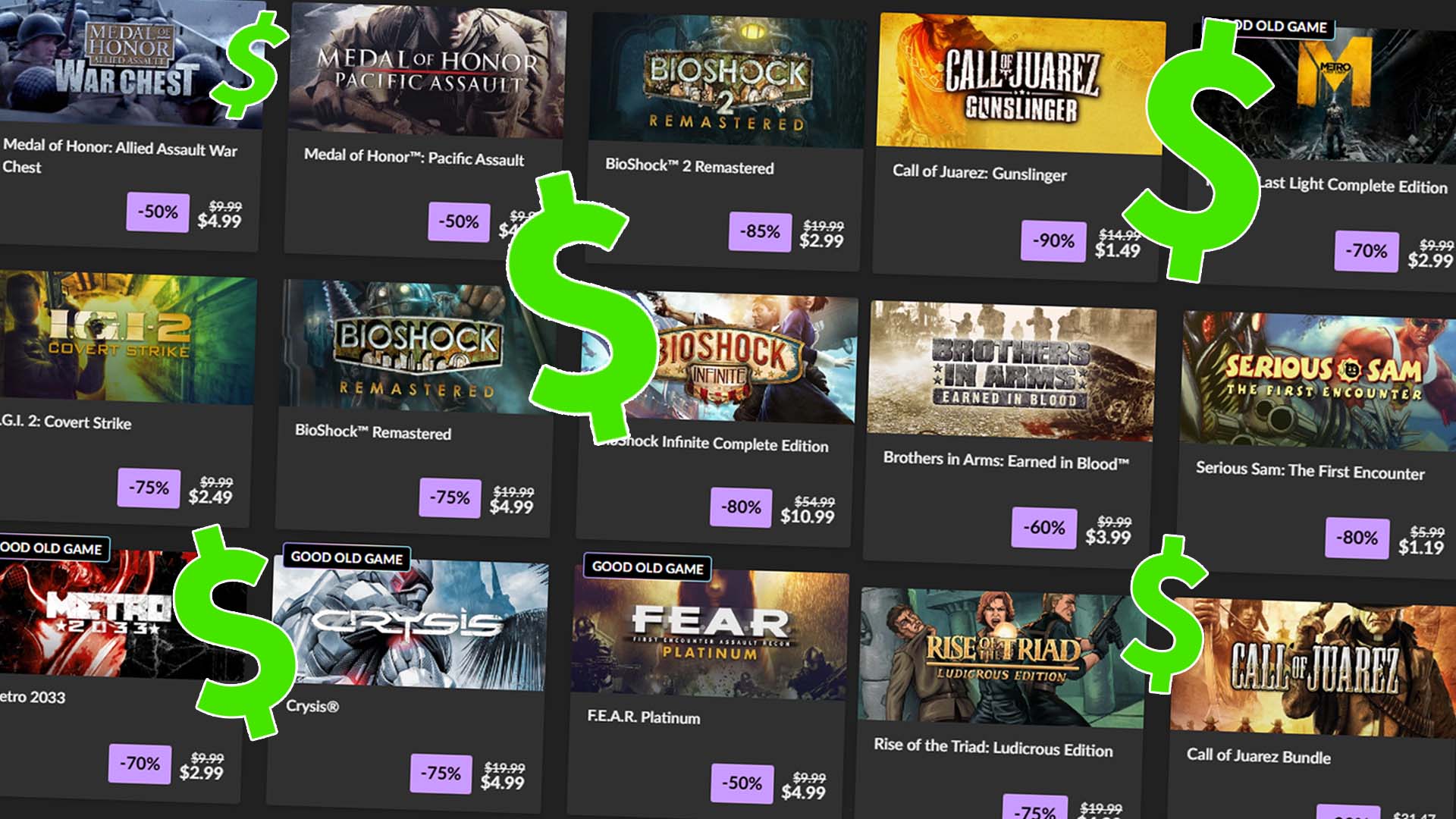 GOG’s Shooter Sale Has Dozens of Games Under $10