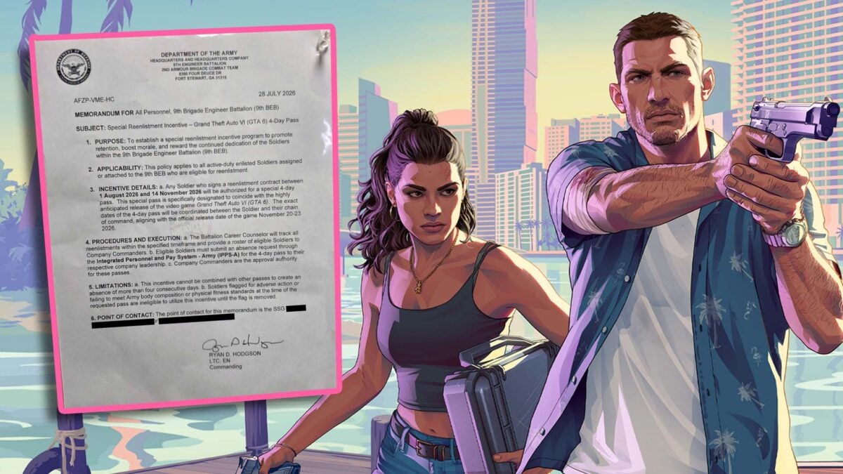 Reported Army Memo Offers GTA 6 Leave as Re-Enlistment Incentive