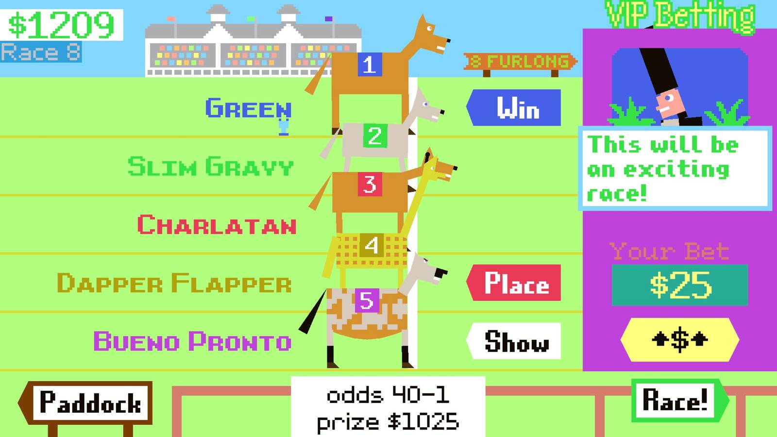 Horsey Game turns horse racing into a genetic nightmare
