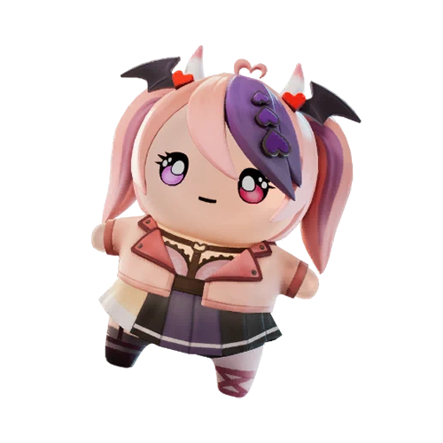 A sprite that looks like Vtuber livestreamer Ironmouse in Fortnite.