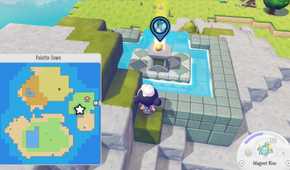 A screenshot showing where to find a building kit for Articuno in Pokopia