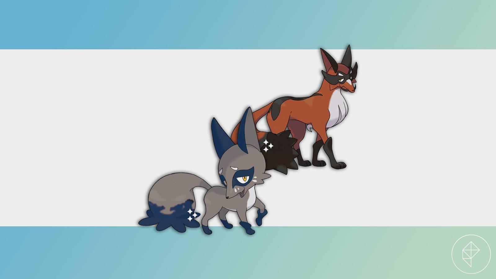 Shiny Nickit with a Thievul behind it