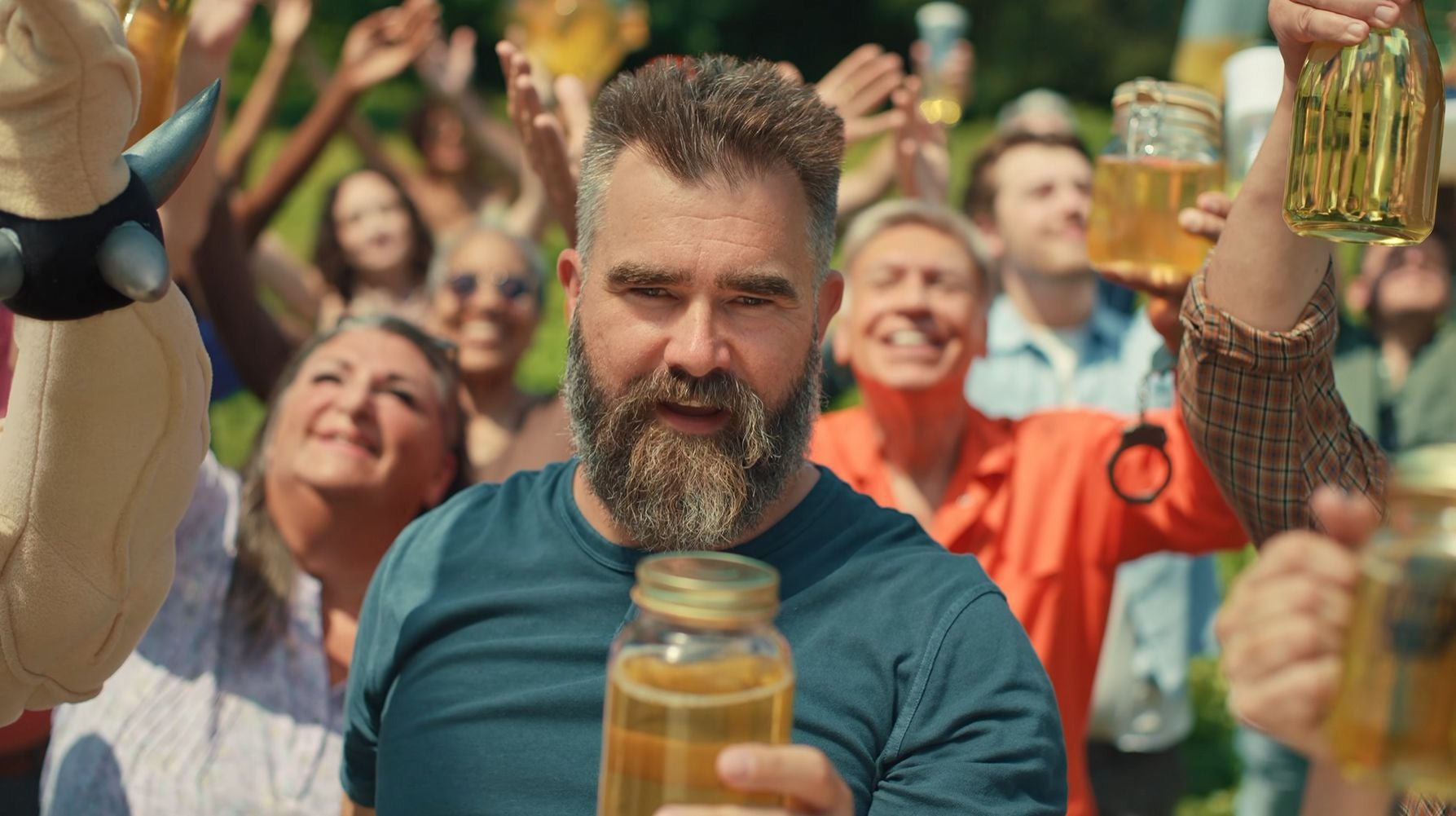 Jason Kelce’s Piss-Themed Data-Centre Protest Is Really an Ad